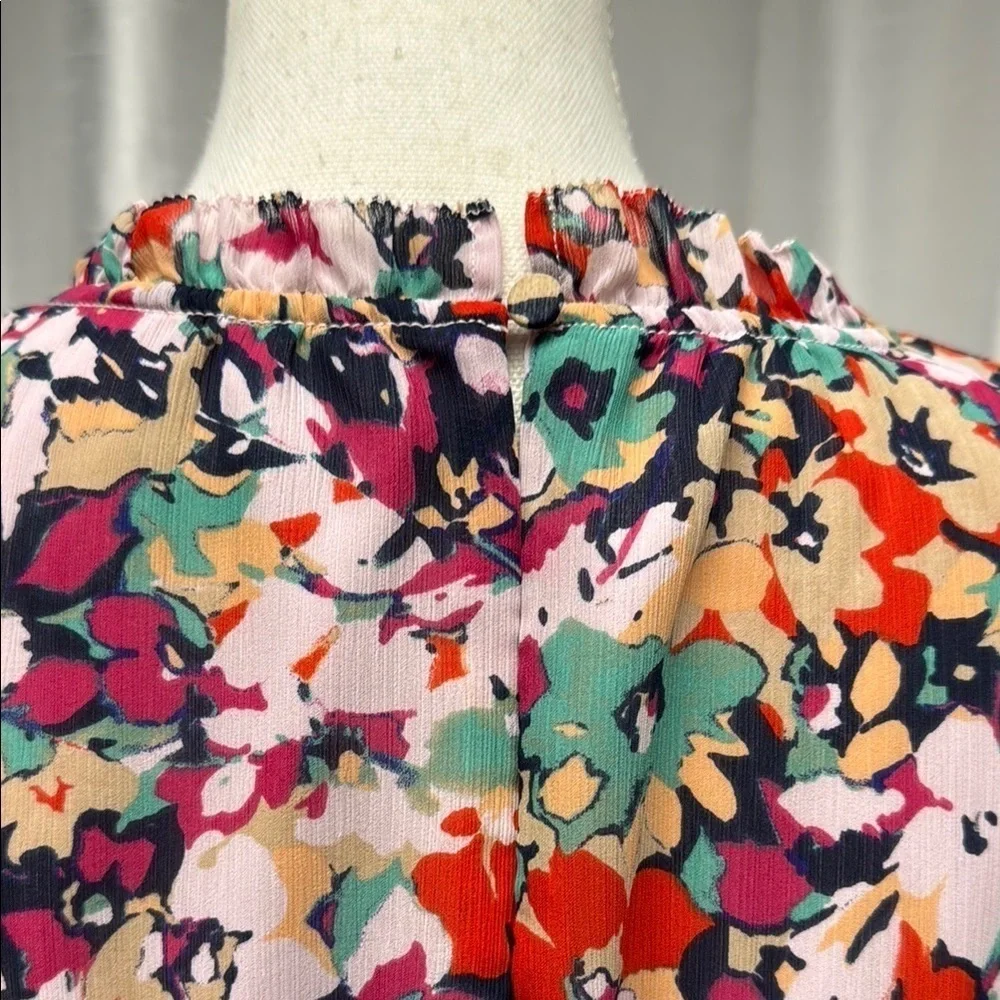 J.Crew Floral Multicolor Women's Top Size Small